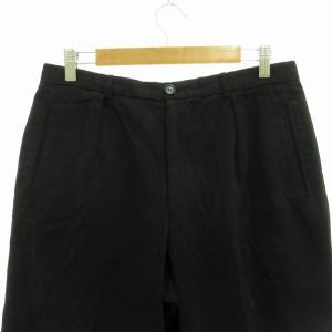 GIORGIO ARMANI スラックス パンツ モールスキン 50 L 黒 ブラック