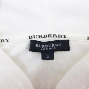BURBERRY LONDON パーカー ジップアップ 2 ホワイト 241129E GY09