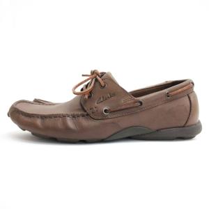 Clarks モカシン シューズ 8.5 ブラウン 241126E 靴