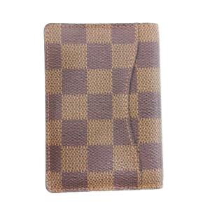 LOUIS VUITTON ダミエ エベヌ オーガナイザードゥポッシュ カードケース N61721 ブラウン系