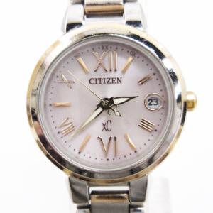 CITIZEN XC クロスシー 腕時計 エコドライブ ソーラー 電波 デイト SS H058-T016553 文字盤ピンク SM3