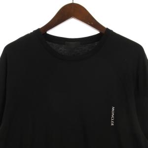 MONCLER MAGLIA GIROCOLLO LS ロゴ Tシャツ G10918D71510 ブラック L