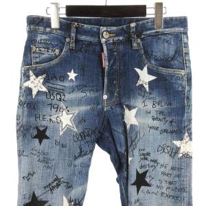 DSQUARED2 STAR WASH SKATER JEANS S71LB1063 インディゴ