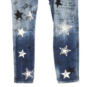 DSQUARED2 STAR WASH SKATER JEANS S71LB1063 インディゴ
