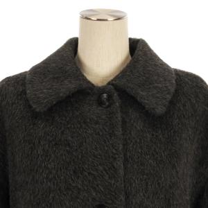 AGNONA MARTORA アルパカ シャギー コート グレー 42
