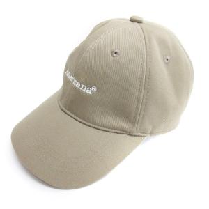 ロゴ刺繍 キャップ グレイッシュベージュ 241219E 帽子
