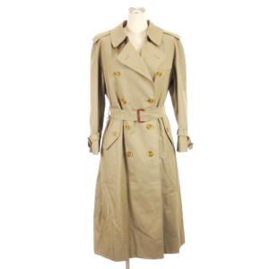 90’s ヴィンテージ 白タグ トレンチコート 裏ノバチェック ベージュ系