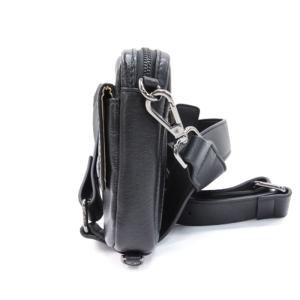 AVIREX ミニ ショルダーバッグ レザー ブラック