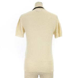 RALPH LAUREN ニット カーディガン 半袖 シルク アイボリー M 241226E