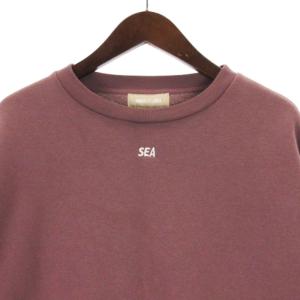 WIND AND SEA スウェット プルオーバー トレーナー 裏起毛 WDS-CS-330 ピンク系 L