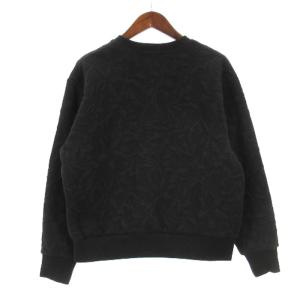 BEAUTY&YOUTH UNITED ARROWS ボタニカルジャカード プルオーバー ニット カットソー 総柄 1612-299-5292 ブラック F