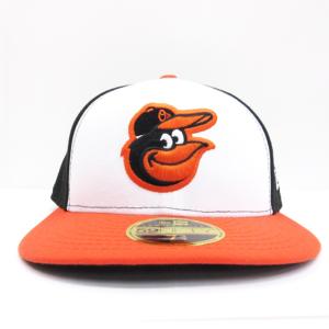 NEW ERA 59FIFTY MLBオンフィールド ボルティモア オリオールズ ホーム キャップ 帽子 ブラック 61.5cm