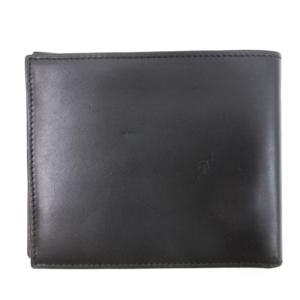 Salvatore Ferragamo 二つ折り財布 レザー イタリア製 ブラック GY99