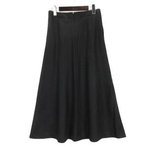 JUNYA WATANABE ウール ロング フレア スカート ブラック S 250109E