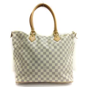 LOUIS VUITTON ダミエ アズール サレヤGM トートバッグ N51184 アイボリー