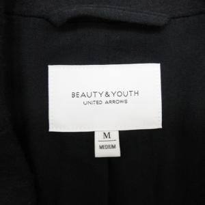 BEAUTY&YOUTH UNITED ARROWS ウール ナロー ロングコート ブラック系 M 241220E