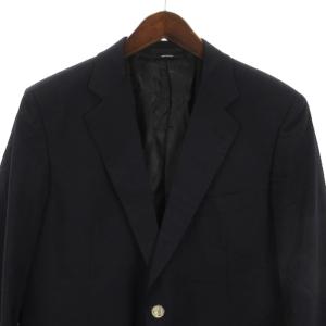 HERMES エクスリブリスボタン テーラード ジャケット ネイビー 52