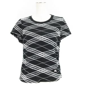 カットソー 半袖 チェック 4 ブラック 250110E GY99