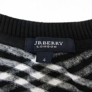 BURBERRY LONDON カットソー 半袖 チェック 4 ブラック 250110E GY99