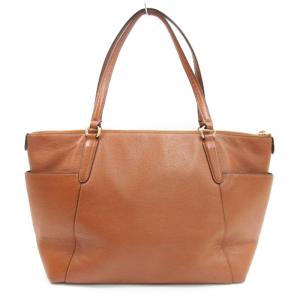 COACH ペブルドレザーアヴァ トート バッグ F37216 ブラウン 241227E 鞄