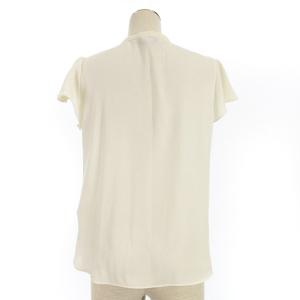 Theory 23SS ラッフルスリーブ 半袖 ブラウス ホワイト S 250110E