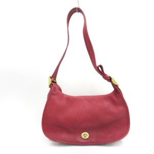 オールドコーチ ショルダーバッグ 9338 レザー ターンロック レッド 鞄