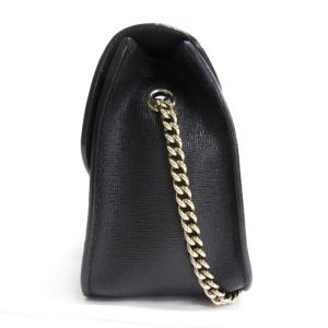 FURLA メトロポリス チェーン ミニ ショルダーバッグ レザー ブラック AA