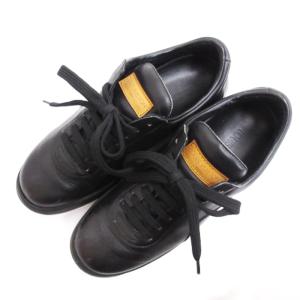 LOUIS VUITTON ローカット スニーカー レザー ブラック AA