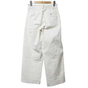 Pal'las Palace 美品 コーデュロイ ワイド パンツ 太畝 2 M相当 白 ホワイト X