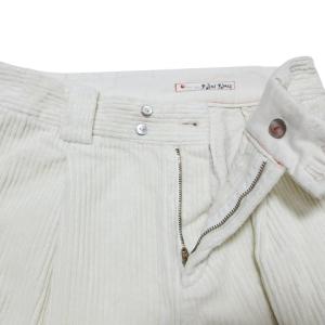 Pal'las Palace 美品 コーデュロイ ワイド パンツ 太畝 2 M相当 白 ホワイト X