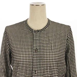 JUNYA WATANABE コムデギャルソン COMME des GARCONS バンドカラーシャツ 長袖 総柄 ブラック M