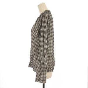 JUNYA WATANABE コムデギャルソン COMME des GARCONS バンドカラーシャツ 長袖 総柄 ブラック M