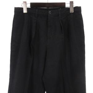 Tao テーパードパンツ スラックス ウール ネイビー M