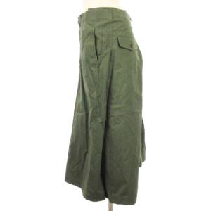 JUNYA WATANABE コムデギャルソン COMME des GARCONS 変形プリーツ デザイン スカート ロング カーキ S