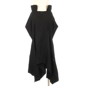 JUNYA WATANABE コムデギャルソン COMME des GARCONS 変形スカート ロング バックジップ ブラック S