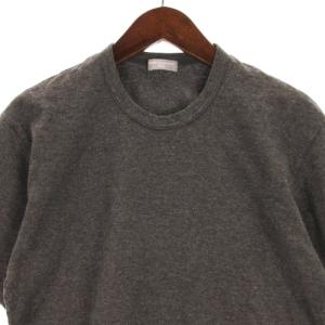 COMME des GARCONS HOMME 裾フワラープリント Tシャツ カットソー 半袖 コットン グレー M