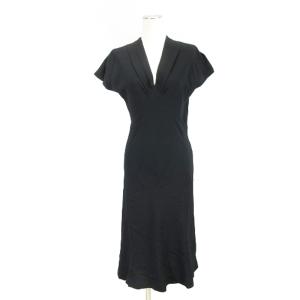 ワンピース ロング 半袖 4 ブラック 250121E