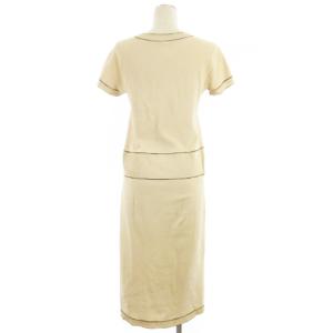 CHANEL ニット ワンピース ココマーク ベージュ 36