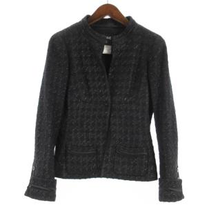 CHANEL 05P セットアップ ツイード ココマークボタン ブラック 36
