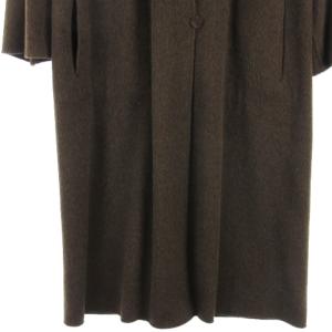 FENDI カシミヤ 100％ ロング コート ロシアンセーブルファー ブラウン 40