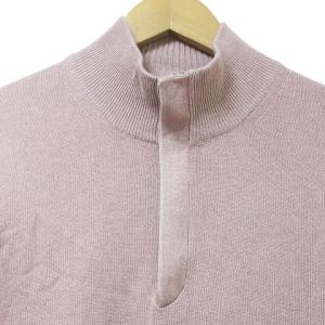 Ermenegildo Zegna ハーフジップ ニット カシミヤ シルク セーター 長袖 ハイネック S