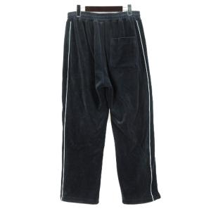 AVIREX ベロア パンツ カーシヴ ロゴ ネイビー L 250128E