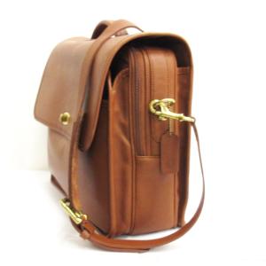 COACH オールドコーチ 2way レザー ビジネスバッグ ブリーフケース ショルダー ターンロック 0544 ブラウン GY18