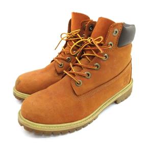 Timberland レースアップ ショート ブーツ 14949M 23.5cm ベージュ 250130E 靴