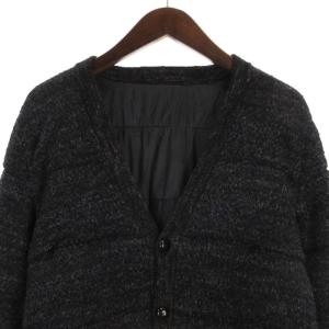 sacai 中綿 ツイード ジャケット ウール アルパカ混 グレー系 2