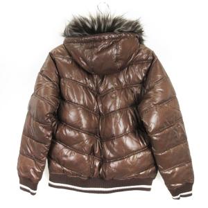 CONVERSE 中綿 ジャケット フェイクファー ブラウン LL 250131E