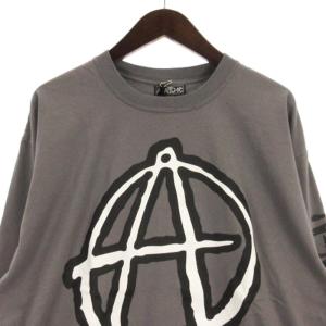 NEIGHBORHOOD × アナーキック ANARCHIC タグ付き ADJUSTMENT Tシャツ カットソー 長袖 プリント コットン グレー
