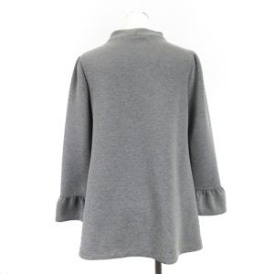 M'S GRACY リボン チュニック カットソー 長袖 40 グレー 250206E