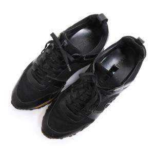 LOUIS VUITTON ランアウェイ ライン スニーカー レザー ブラック 38.5 AA