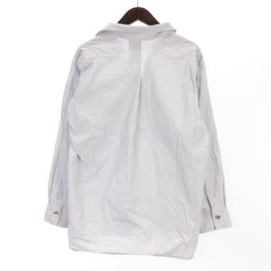 Yohji Yamamoto +NOIR スキッパー シャツ 長袖 ストライプ コットン ブルー系 1 AA